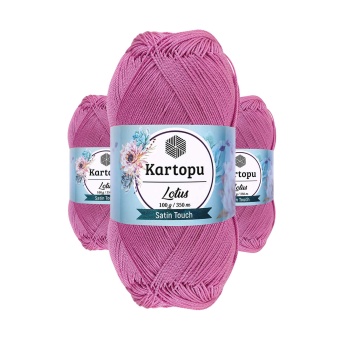 3 Adet Lotus Bikini Büstiyer Bluz Örgü İpi  K775 Leylak