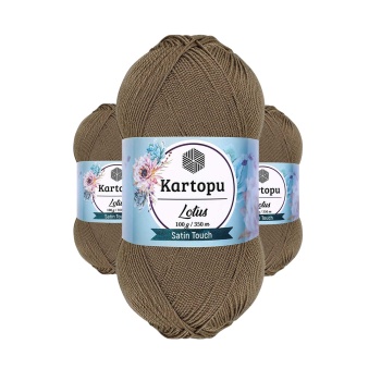 3 Adet Lotus Bikini Büstiyer Bluz Örgü İpi  K833 Vizon