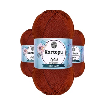 3 Adet Lotus Bikini Büstiyer Bluz Örgü İpi  K834 Taba