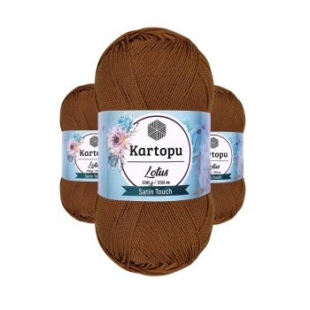 3 Adet Lotus Bikini Büstiyer Bluz Örgü İpi  K840 Koyu Hardal