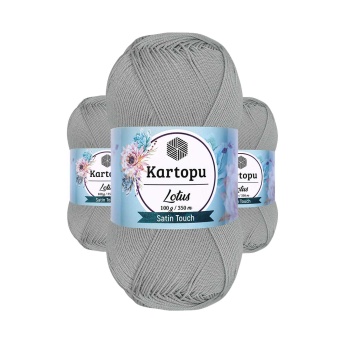 3 Adet Lotus Bikini Büstiyer Bluz Örgü İpi  K941 Açık Gri