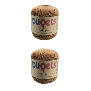 2 Adet Flo Nubuk Kadife Çanta Şapka Aksesuar İpi Taba