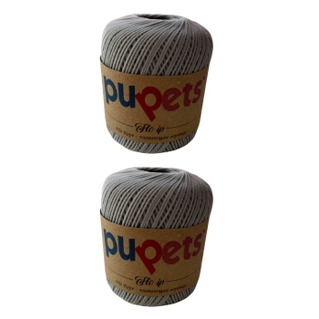 2 Adet Flo Nubuk Kadife Çanta Şapka Aksesuar İpi Koyu Gri