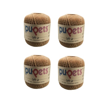 4 Adet Flo Nubuk Kadife Çanta Şapka Aksesuar İpi Taba