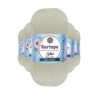 5 Adet Lotus Bikini Büstiyer Bluz Örgü İpi  K019 Ekru