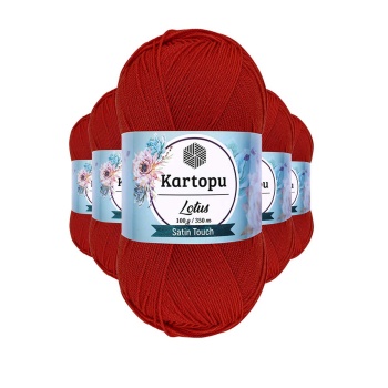 5 Adet Lotus Bikini Büstiyer Bluz Örgü İpi  K101 Nar Çiçeği