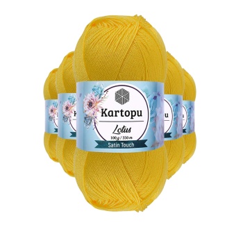 5 Adet Lotus Bikini Büstiyer Bluz Örgü İpi  K323 Civciv Sarı