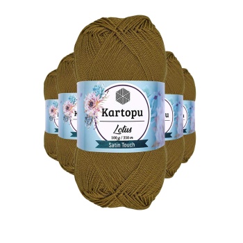 5 Adet Lotus Bikini Büstiyer Bluz Örgü İpi  K440 Yeşil