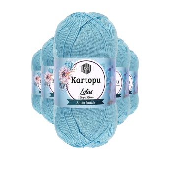 5 Adet Lotus Bikini Büstiyer Bluz Örgü İpi  K537 Bebe Mavi