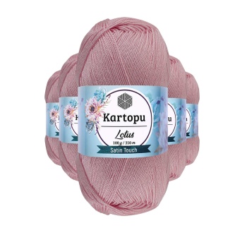 5 Adet Lotus Bikini Büstiyer Bluz Örgü İpi  K768 Açık Pembe