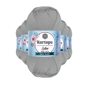 5 Adet Lotus Bikini Büstiyer Bluz Örgü İpi  K941 Açık Gri