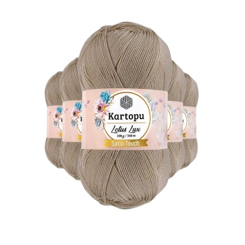 5 Adet Lotus Lux Bikini Büstiyer Bluz Simli Örgü İpi K861 Bej