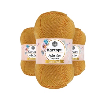 3 Adet Lotus Lux Bikini Büstiyer Bluz Simli Örgü İpi K318 Koyu Sarı