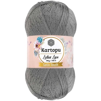 Lotus Lux Bikini Büstiyer Bluz Simli Örgü İpi K941 Açık Gri