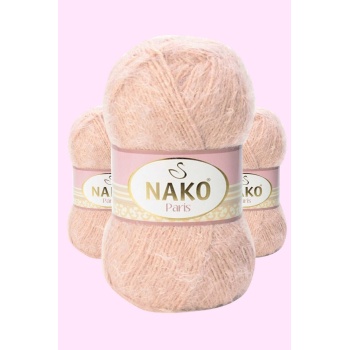 3 Adet Paris El Örgü ipi Yünü Pudra 10390