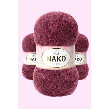 3 Adet Paris El Örgü ipi Yünü Bordo 11273