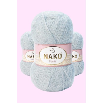 3 Adet Paris El Örgü ipi Yünü Açık Gri 10914