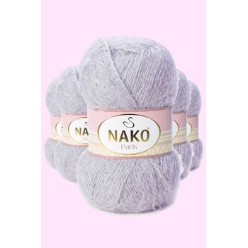 5 Adet Paris El Örgü ipi Yünü Pembeli Gri 3079