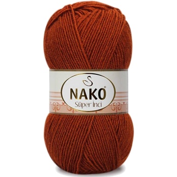 Süper İnci El Örgü İpi 100 gr Kiremit 6679