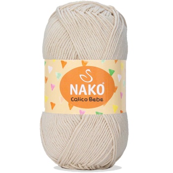 Calico Bebe Pamuklu Bebek Ve Battaniye Örgü Ipi 10889 Ten