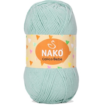 Calico Bebe Pamuklu Bebek Ve Battaniye Örgü Ipi 13281 Su Yeşili