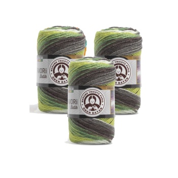 3 Adet Favori Batik El Örgü Ipliği 100 Gr 903