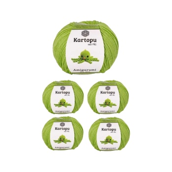 5 Adet Amigurumi El Örgü İpi 50gr 404