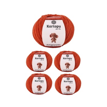 5 Adet Amigurumi El Örgü İpi 50gr 269