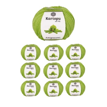 10 Adet Amigurumi El Örgü İpi 50gr 404