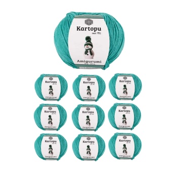 10 Adet Amigurumi El Örgü İpi 50gr 418