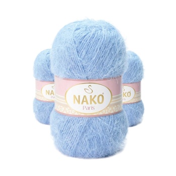 3 Adet Paris El Örgü ipi Yünü Mavi 4129