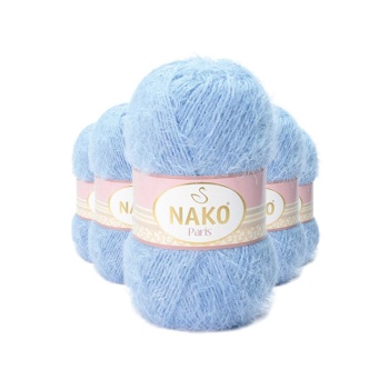 5 Adet Paris El Örgü ipi Yünü Mavi 4129