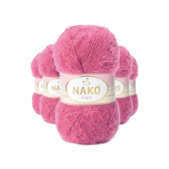 5 Adet Paris El Örgü ipi Yünü Koyu Pembe 6578