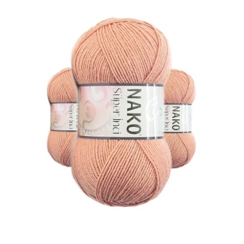 3 Adet Süper İnci El Örgü İpi 100 gr Badem İçi 11071