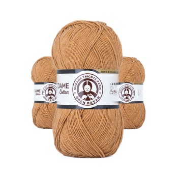 3 Adet Madame Cotton El Örgü İpi Yünü 100 gr 036 Hardal