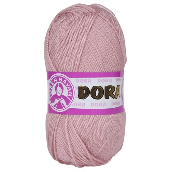 Dora El Örgü İpi Yünü 100 gr 001 Pudra Pembe