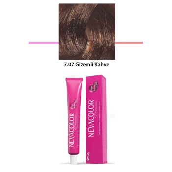 Premium 7.07 Gizemli Kahve - Kalıcı Krem Saç Boyası 50 g Tüp