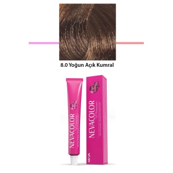 Premium 8.0 Yoğun Açık Kumral - Kalıcı Krem Saç Boyası 50 g Tüp