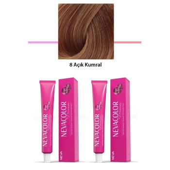 2 li Set Premium 8 Açık Kumral - Kalıcı Krem Saç Boyası 2 X 50 g Tüp