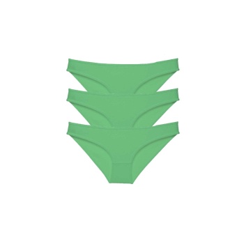 3 adet Süper Eko Set Likralı Kadın Slip Külot Yeşil