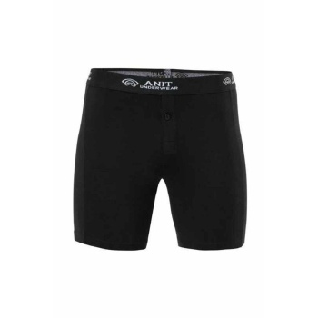 Likralı Uzun Erkek Boxer Siyah - 1114A