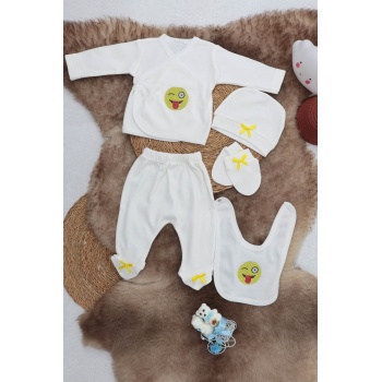 Sema Baby 5 Parça Hastane Çıkışı Zıbın Seti 0-3 Ay