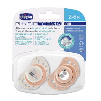 Chicco PhysioForma Air 2li Silikon Emzik 2-6 Ay Kız