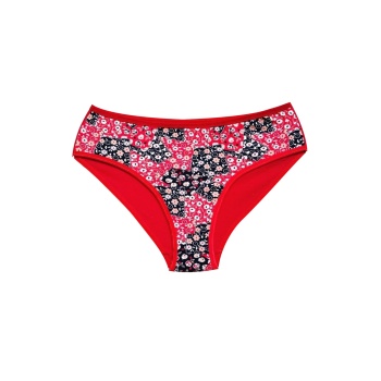 Pamuklu Geniş Kenarlı Likralı Desenli Bato Kadın Külot Desen 10