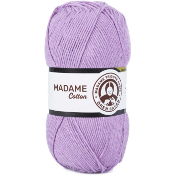 1 Adet Madame Cotton El Örgü İpi Yünü 100 gr 023 Lila