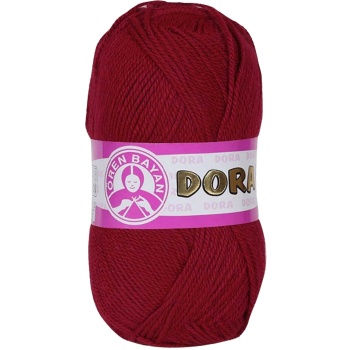1 Adet Dora El Örgü İpi Yünü 100 gr 034 Koyu Kırmızı