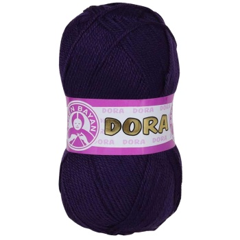 1 Adet Dora El Örgü İpi Yünü 100 gr 060 Koyu Mor