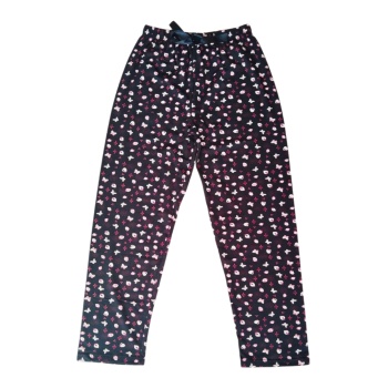 Beli Lastikli Mevsimlik Viskon Penye Pantolon Siyah