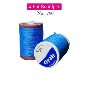 Oyalı 4 Kat Suni İpek İplik İğne Oyası Boncuk İpi Tığ Oyası No:790