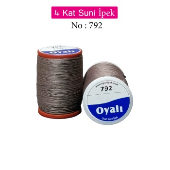 Oyalı 4 Kat Suni İpek İplik İğne Oyası Boncuk İpi Tığ Oyası No:792